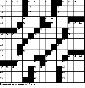 crossword puzzle